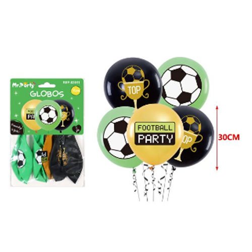 GLOBOS LATEX FUTBOL por mayor - Cotillon por mayor