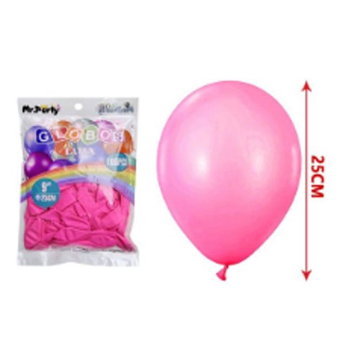 Globos latex mate rosa claro - 100 PZA-25 CM - Compras Aqui