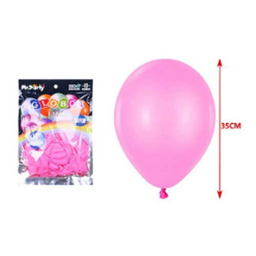 Globos latex mate rosa intenso - 50 PZA-35 CM - Compras Aqui
