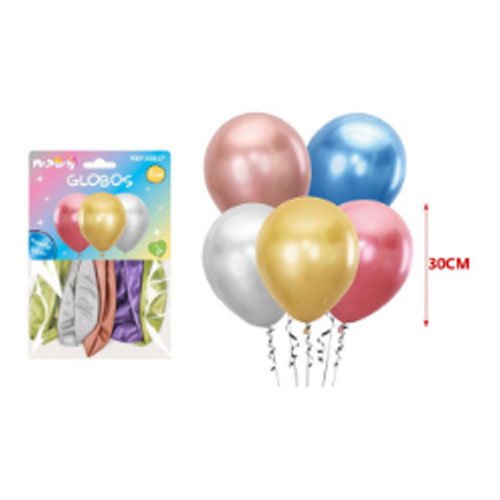 GLOBOS LATEX MIXTOS METALIZADOS por mayor Cotillon por mayor