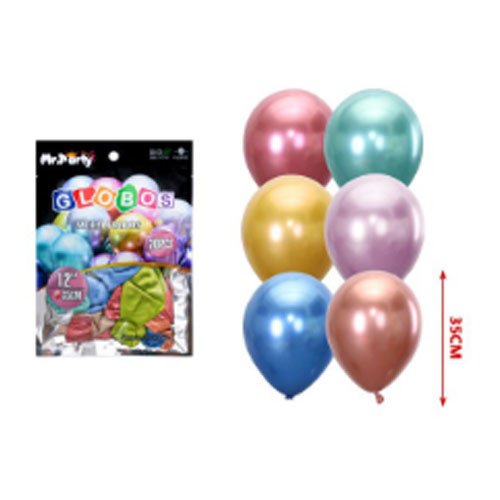 Globos latex mixtos metalizados - 20 PZA-35 CM - Compras Aqui