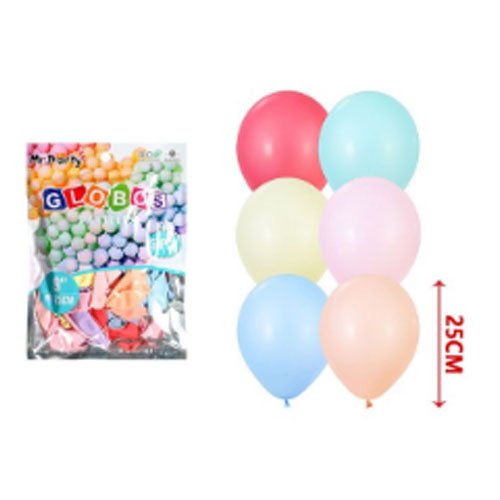 Globos latex mixtos pastel - 50 PZA-25 CM - Compras Aqui