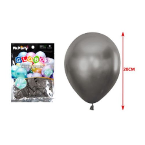 Globos latex negro metalizado - 20 PZA-28 CM - Compras Aqui
