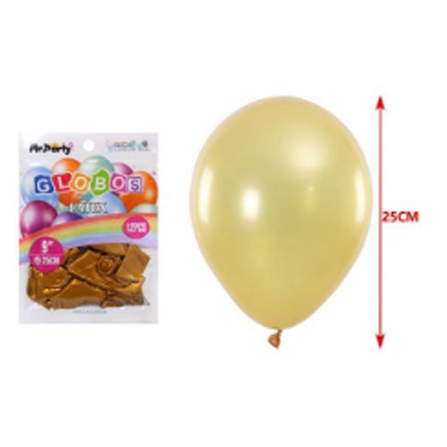 Globos latex oro perlado