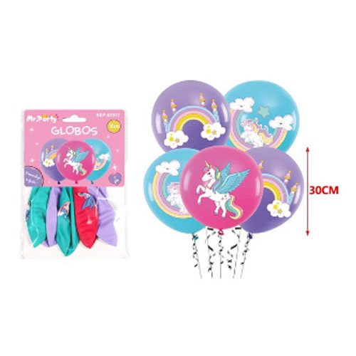 GLOBOS LATEX UNICORNIO por mayor Cotillon por mayor