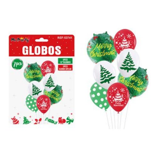 GLOBOS NAVIDEÑOS PEQUEÑOS por mayor - Navidad por mayor