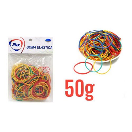 GOMA ELASTICA DE COLORES por mayor - Útiles Escolares por mayor