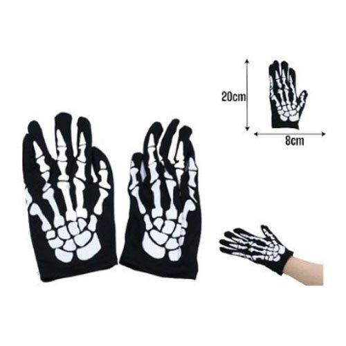 GUANTES ESQUELETO por mayor Halloween por mayor