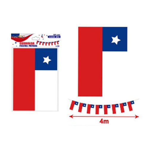 GUIRNALDA BANDERA CHILE por mayor - Fiestas-Patrias por mayor