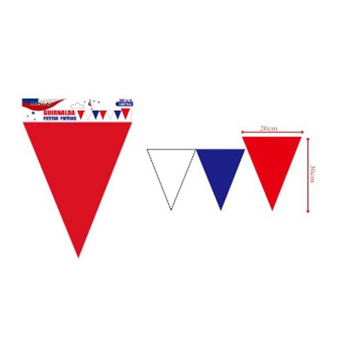 GUIRNALDA BANDERIN TRIANGULAR por mayor - Fiestas-Patrias por mayor