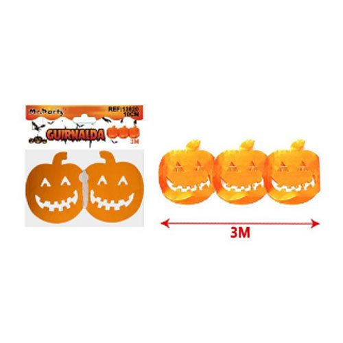 GUIRNALDA CALABAZA SONRIENTE por mayor Halloween por mayor
