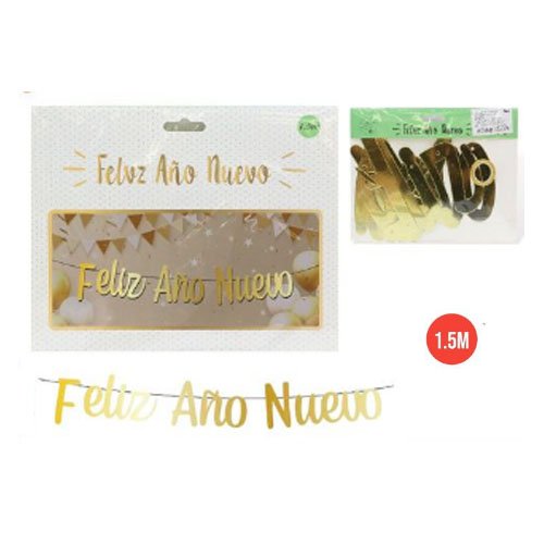 GUIRNALDA FELIZ AÑO NUEVO por mayor - Navidad por mayor