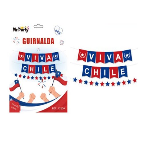 GUIRNALDA VIVA CHILE  por mayor - Fiestas-Patrias por mayor