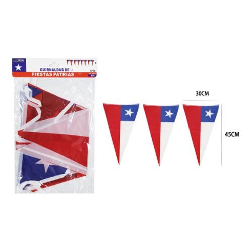 GUIRNALDA BANDERA CHILE por mayor - Fiestas-Patrias por mayor