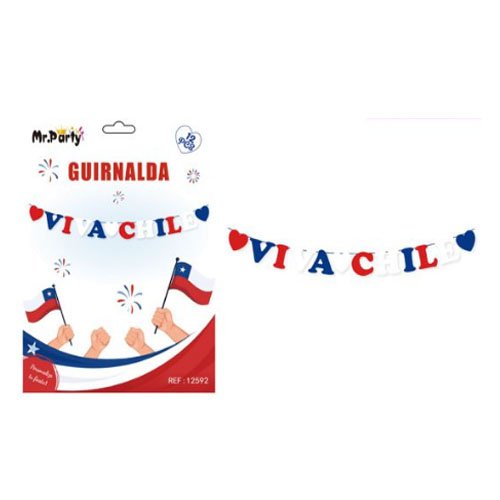 GUIRNALDA VIVA CHILE  por mayor - Fiestas-Patrias por mayor