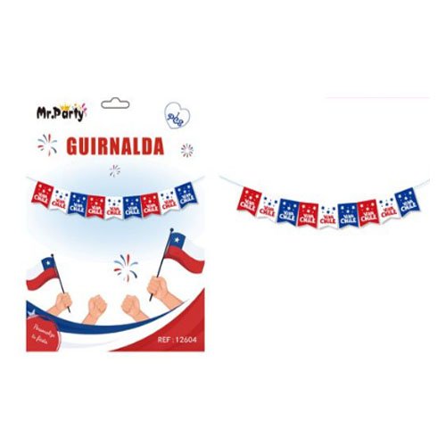 GUIRNALDA VIVA CHILE por mayor - Fiestas-Patrias por mayor