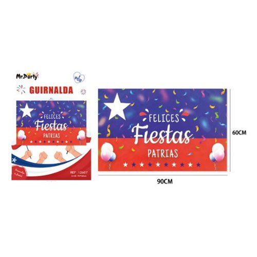 FUNDA DE FONDO FELICES FIESTAS por mayor - Fiestas-Patrias por mayor