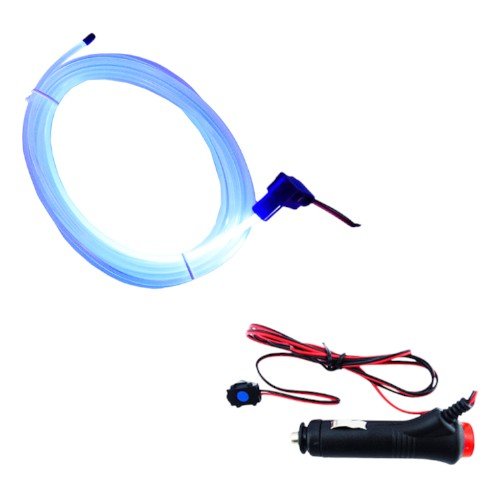 Hilo de neon transparente, 3 mts, colores, 12 volt. 3 m x  1 cm x 9 mm por mayor en Chile