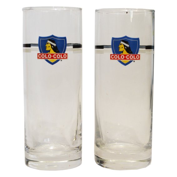 Set 2 vasos pc Colo Colo por mayor en Chile
