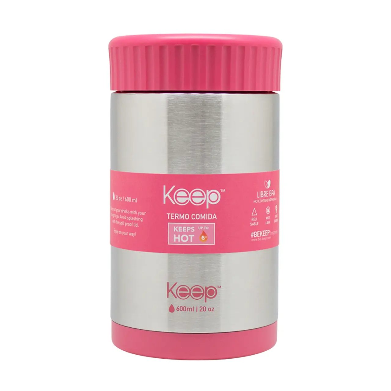 Termo comida keep colores 600 ml mayorista — imagen 3