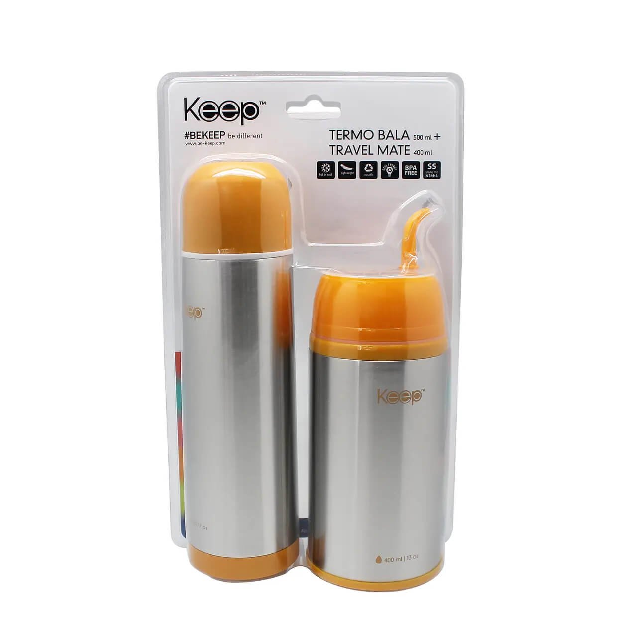 Set termo bala + mate travel keep mayorista — imagen 2