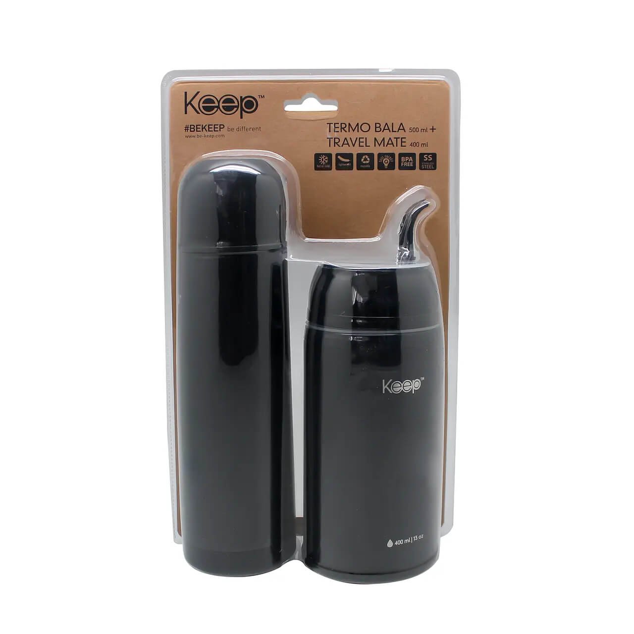 Set termo bala + mate travel keep mayorista — imagen 4