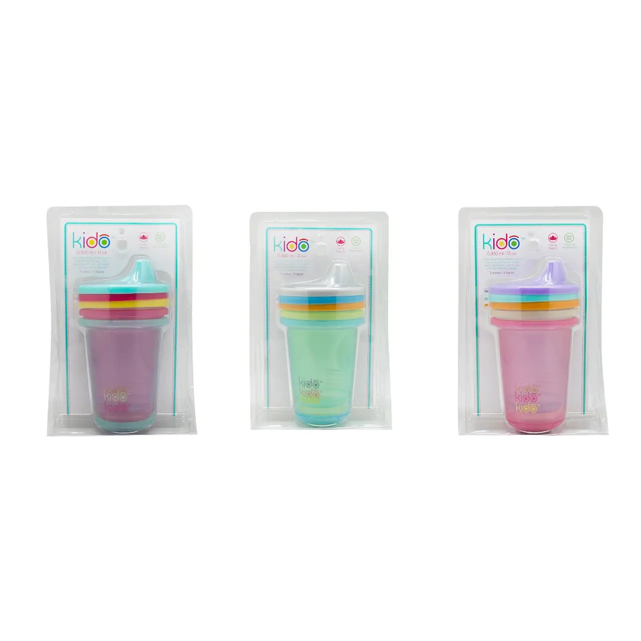 Set 3 Cups reusables Keep Kido 3 unidades por mayor en Chile