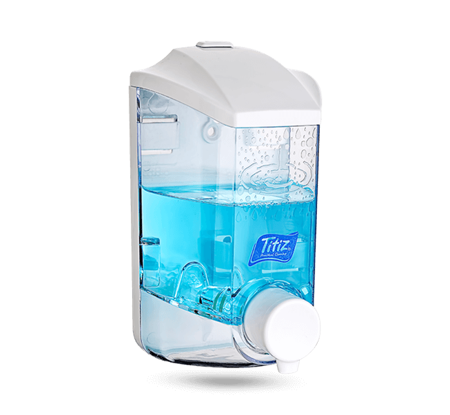 Dispensador de jabón líquido tapa blanca 1 Lt TP-293 Titiz 1 lt por mayor en Chile