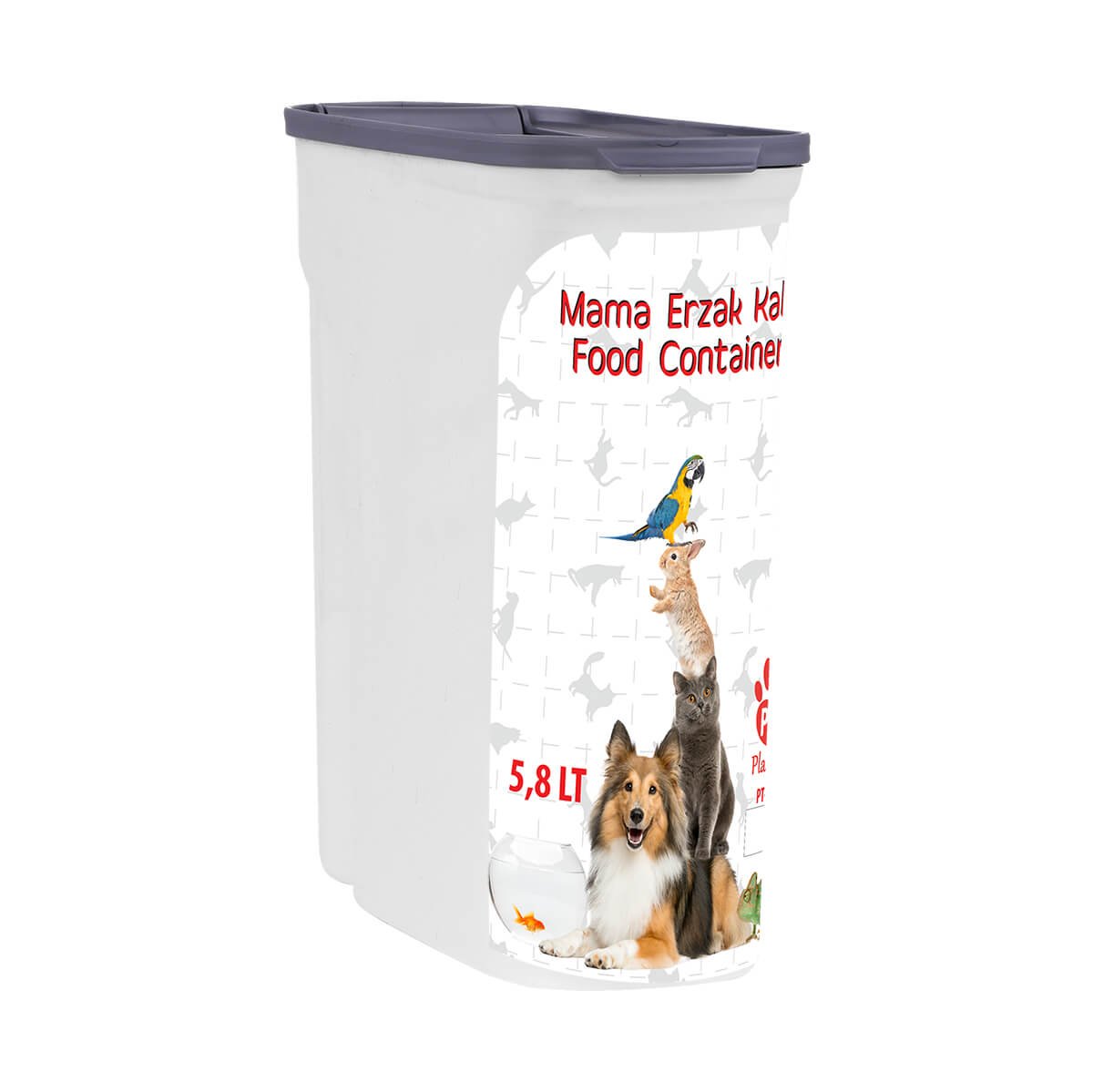Contenedor de comida para mascotas 5.8 Litros PT-285 5.8 litros por mayor en Chile