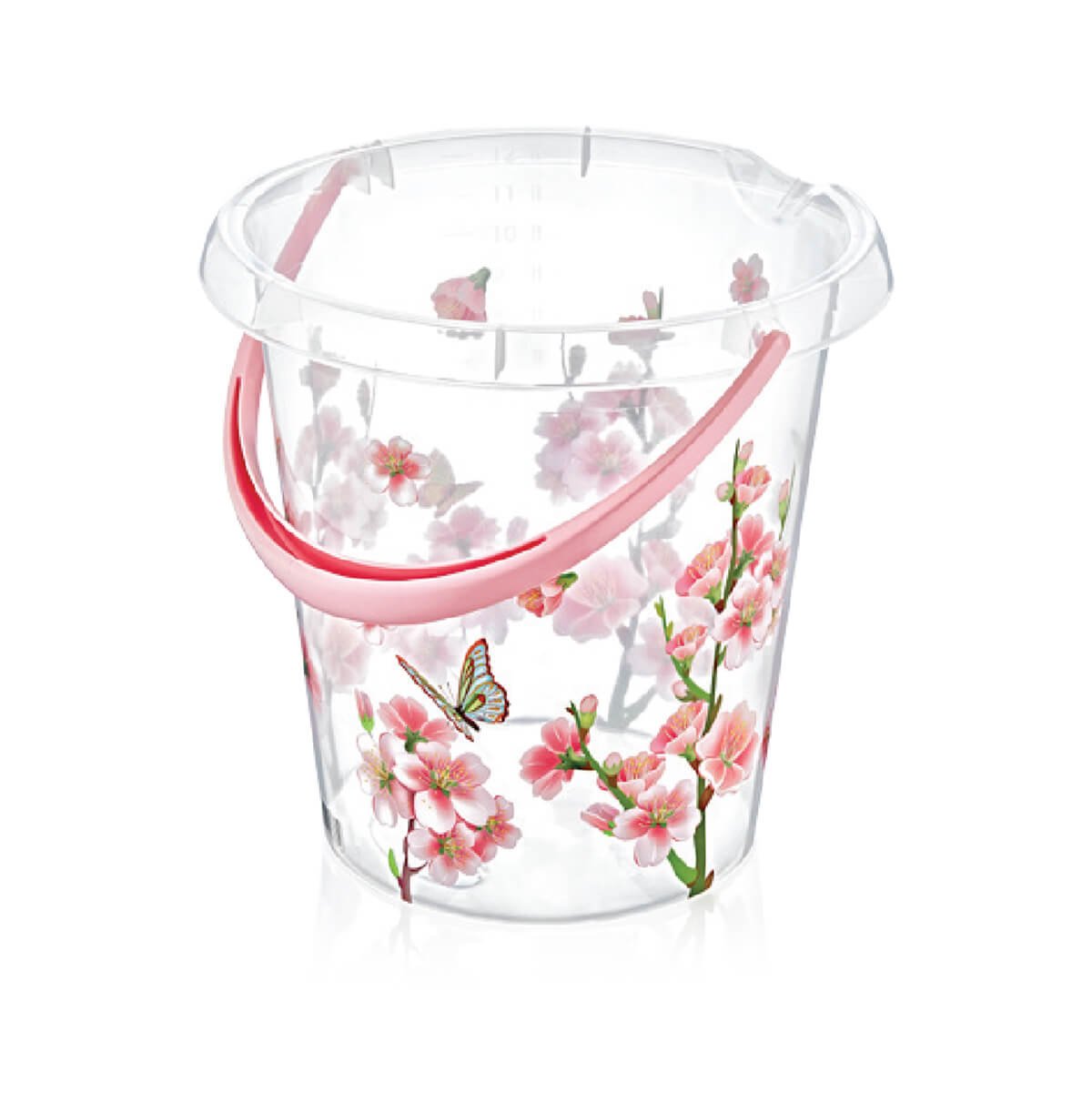 Balde decor transparente estampado 12 litros sk-150 mayorista — imagen 2