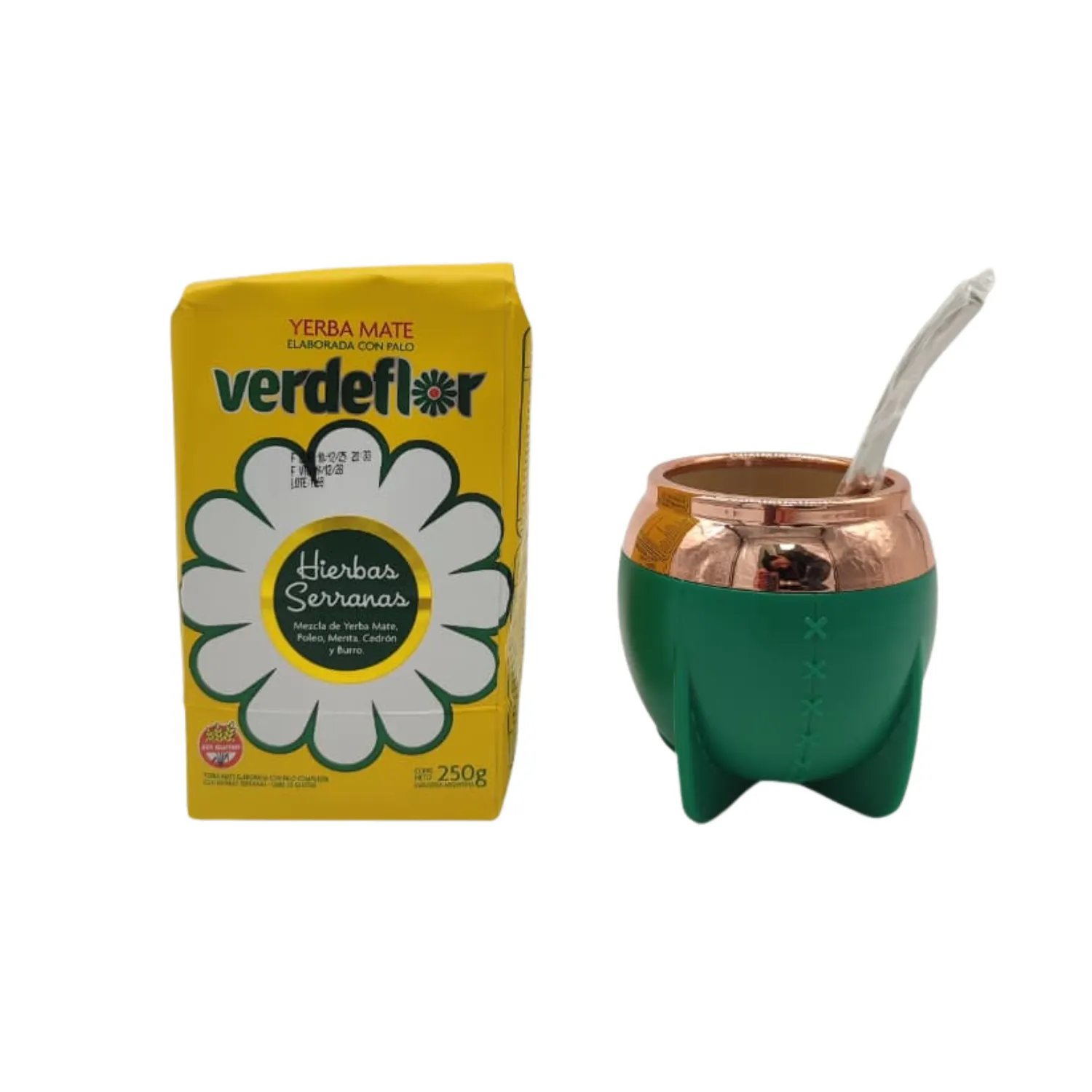 Pack mate lindo anýmate + yerba mate verdeflor 250 g mayorista — imagen 2
