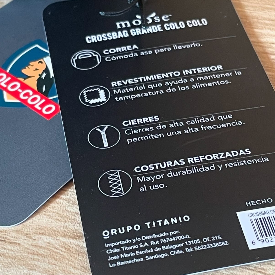 Crossbag grande colo colo deporte mayorista — imagen 4