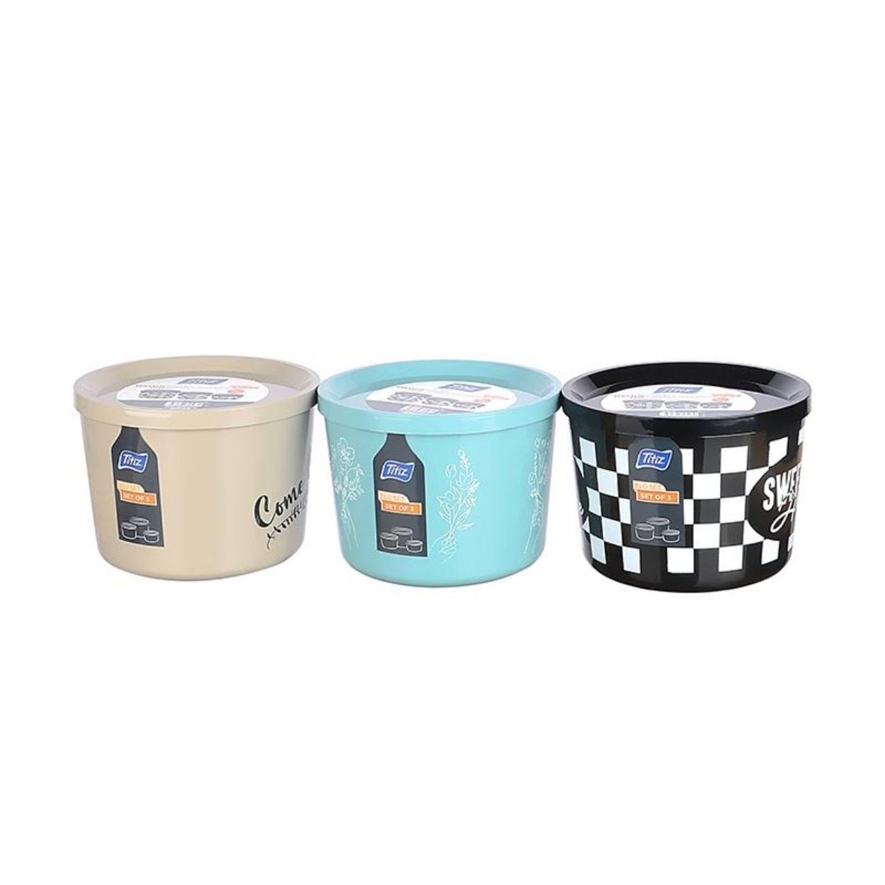 Caja de almacenamiento versalid 3 pcs (360-800-1400ml) ap-9508 titiz mayorista — imagen 13