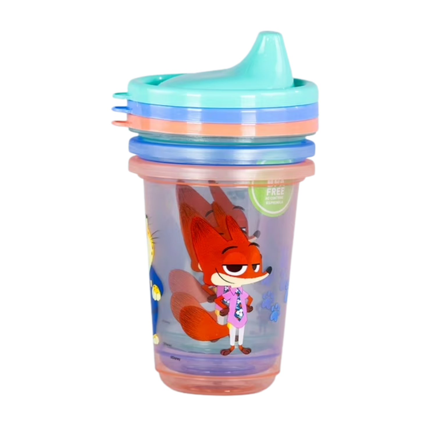 Set 3 vasos reusables zootopia mayorista — imagen 2