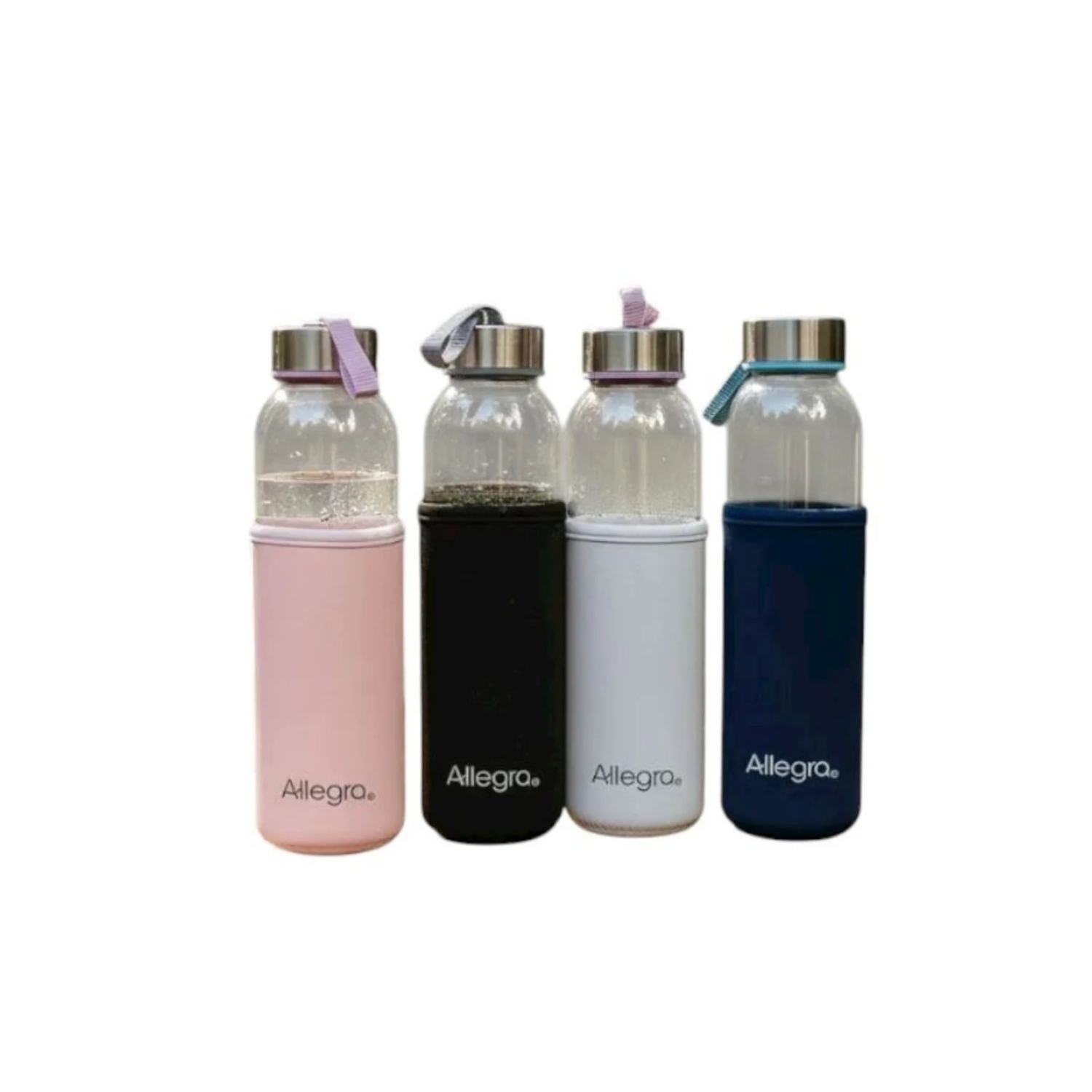 Botella Vidrio Funda Color 450Cc Allegra 450 cc por mayor en Chile