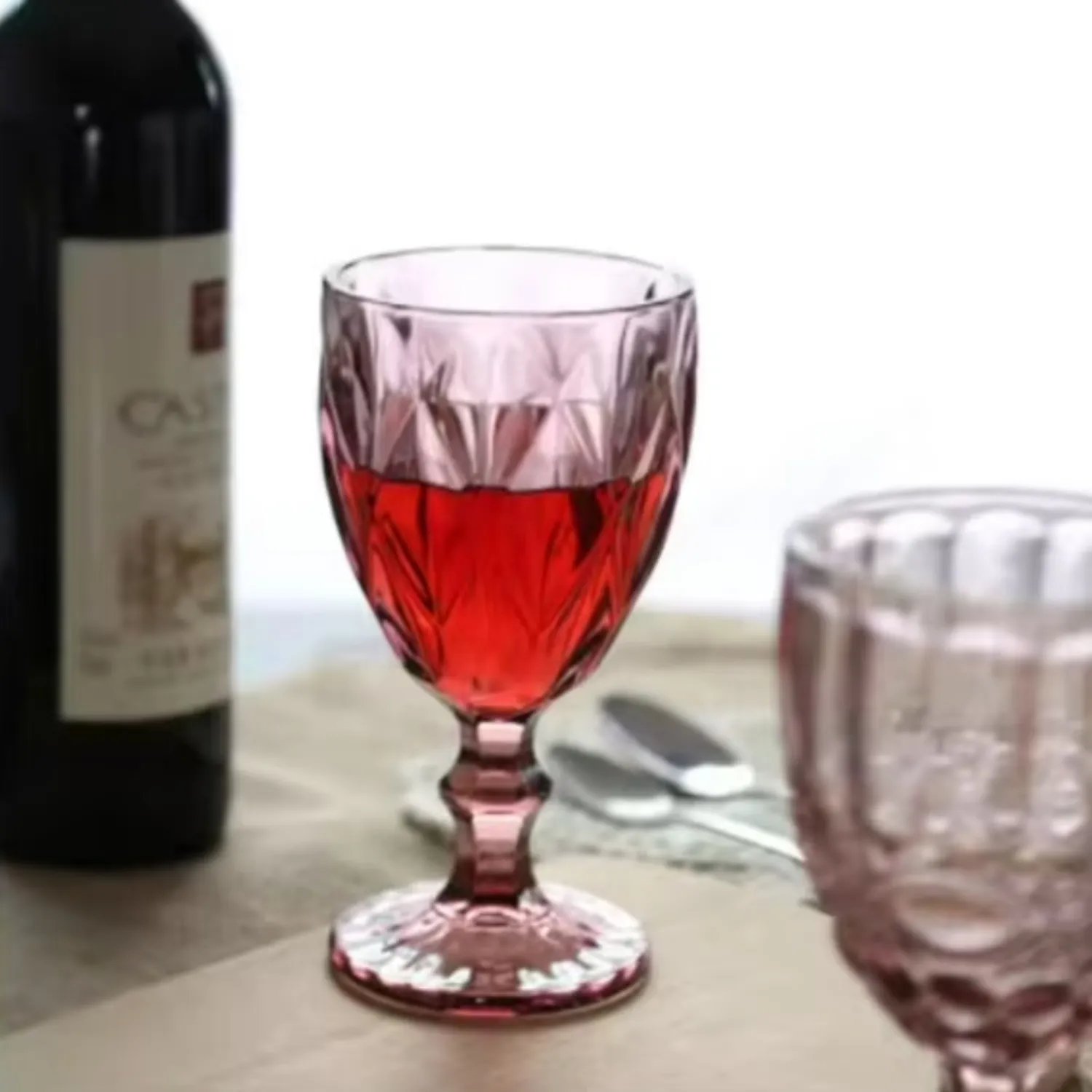 Copas vino diamonds purple 340cc mayorista — imagen 4