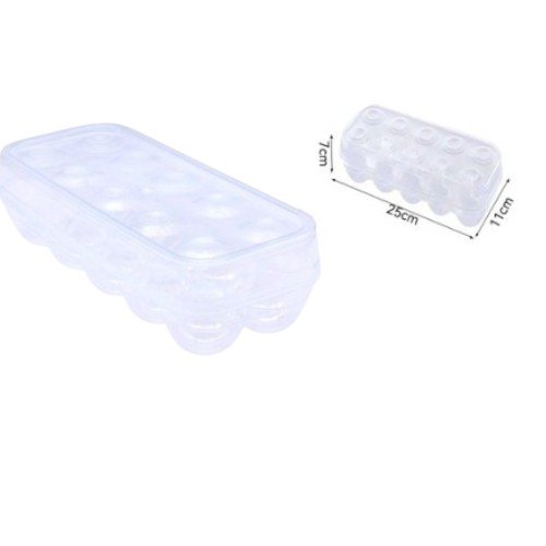 Huevera Organizadora de Polipropileno Transparente de 25 cm con Tapa y Capacidad para 12 Cavidades por mayor Hogar por mayor