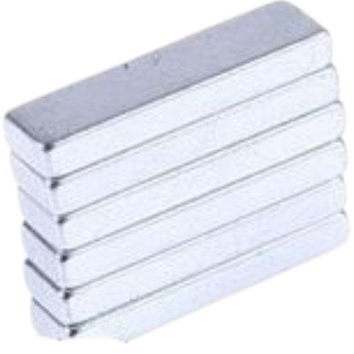 Imanes Rectangulares Plateados por mayor - Útiles Escolares por mayor