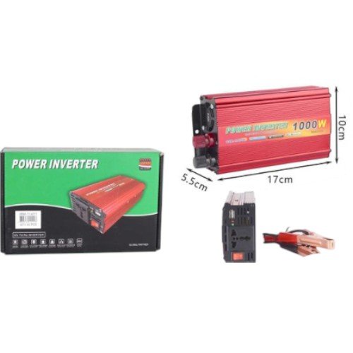 Inversor de Potencia (Power Inverter) 1000W - Convertidor de Energía para Vehículos con Puerto USB por mayor - Electrónica por mayor