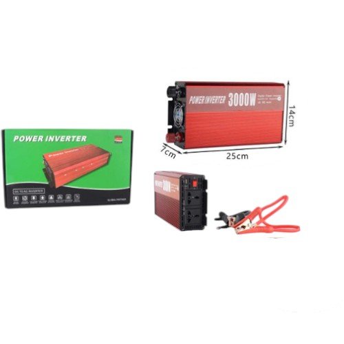 Inversor de Potencia (Power Inverter) 3000W - Convertidor de Energía de Alta Capacidad para Vehículos por mayor - Electrónica por mayor