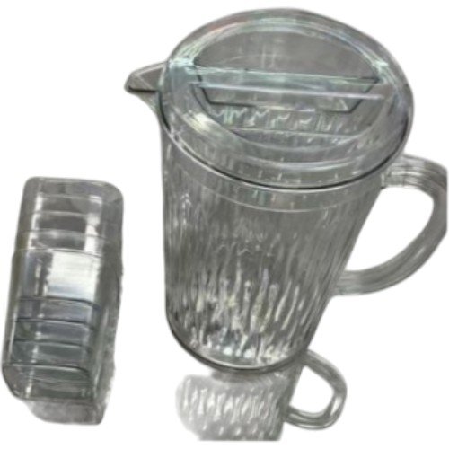 Jarra de 2000 ml con 4 Vasos de Acrílico de Alta Resistencia por mayor - Hogar por mayor