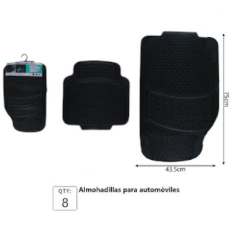 Juego de Almohadillas para Automóviles (Alfombras) 13792 - Kit de Protección Interior de 4 Piezas por mayor - Electrónica por mayor