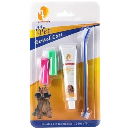 Juego de cepillos de dientes + pasta de dientes por mayor - Mascotas por mayor