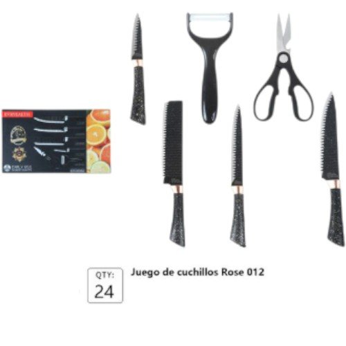 Juego de Cuchillos de Cocina 6 Piezas 