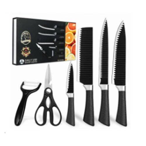 JUEGO DE CUCHILLOS NEGROS por mayor - Hogar por mayor