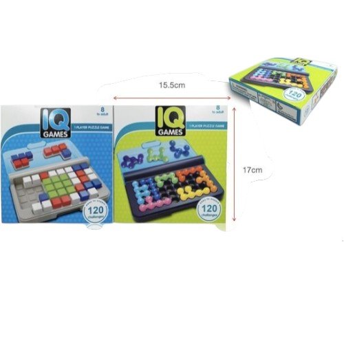 Juego de Mesa de Ingenio y Lógica IQ con 120 Desafíos por mayor Jugueteria por mayor