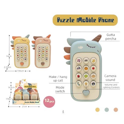 Juego de Teléfono Móvil de Juguete con Diseño de Unicornio por mayor Jugueteria por mayor