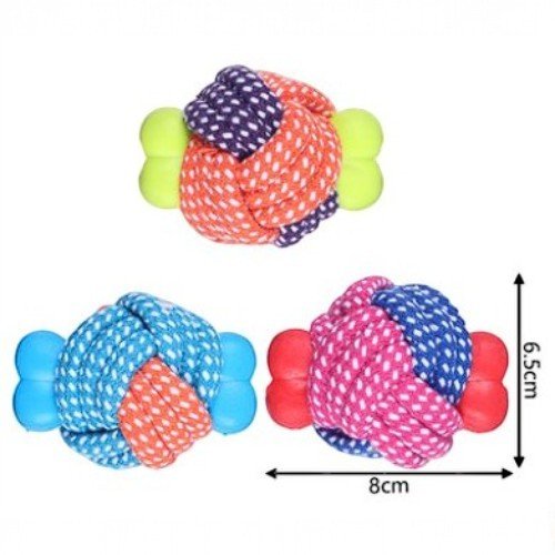 JUGUETE DE CEURDA CON BOLA por mayor - Mascotas por mayor