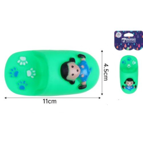 Juguete de Goma para Mascotas en Forma de Zapatilla con Diseño de Personaje y Huellas por mayor Mascotas por mayor