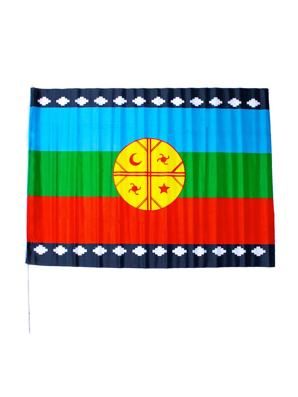 Bandera mapuche con palito mayorista — imagen 2